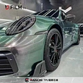 green car wrap